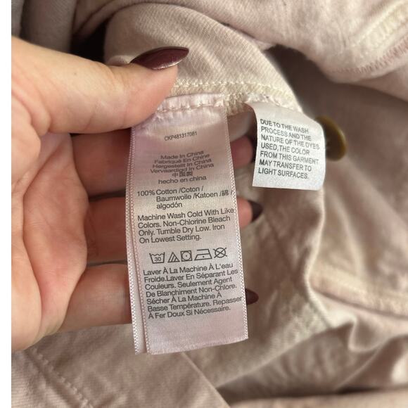 NWT Madewell x MN Dye Studio Denim Patch-Pocket Mini Dress In Shaded Pink Size S - Picture 6 of 8